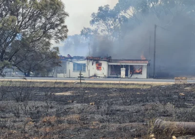 The Avenue Store following the Blackford-Avenue Range bushfire on 11 January 2021